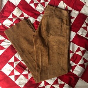 Vintage Genuine Leather & Suede Western Rodeo Pants - 30 x 32